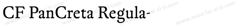 CF PanCreta Regula字体转换